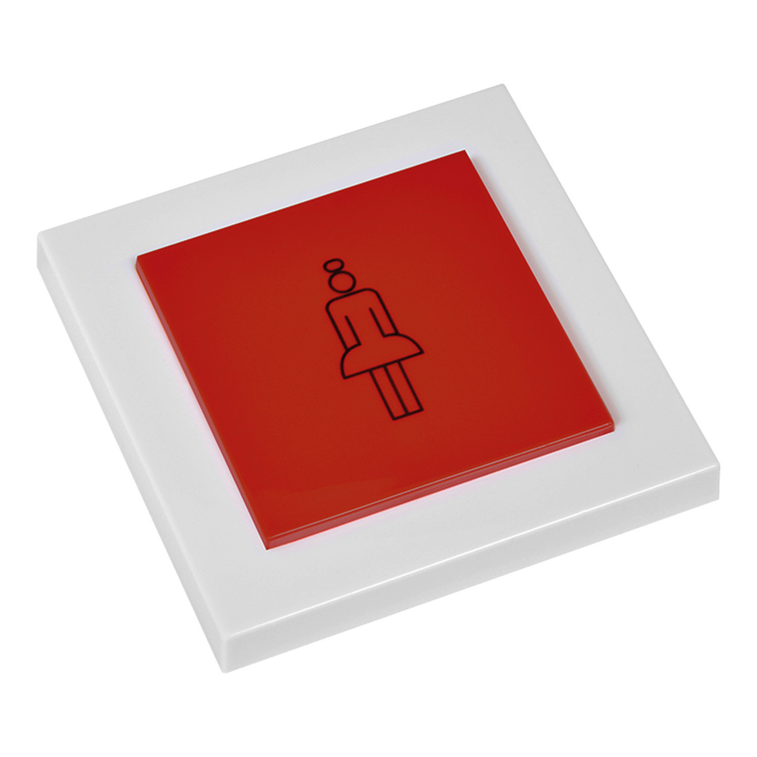ELDAT Easywave Funk-Sensortaster RTS25 (rot, mit Schwesternsymbol)